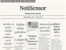 Tablet Screenshot of notisensor.com